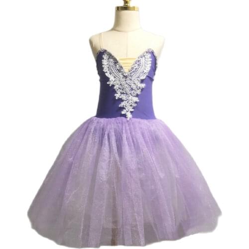 Professional ballet skirt costumes, childrens long suspenders, fluffy skirts, infant swan dance skirts