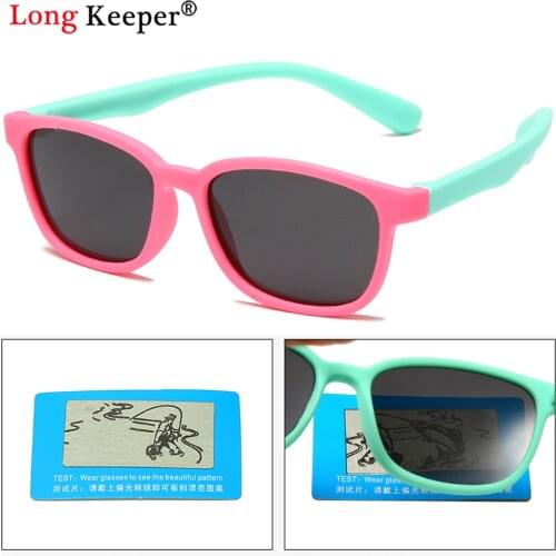 Boys Girl Polarized Sunglasses Children Brand Designer TR90 Flexible Safety Eyeglasses Vintage UV Shades Sun Glasses For Kids