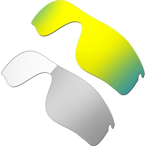 HKUCO For Radarlock Path Sunglass Polarized Replacement Lenses Color-Gold & Photochromism 2 Pairs
