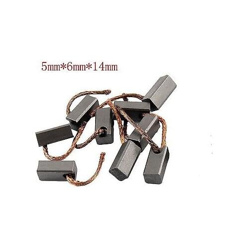 Carbon Brushes 5mm x 6mm x 14mm for Generic Electric Motor x10