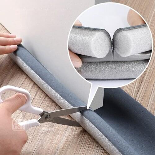 96*10cm Flexible Foam Door Bottom Sealing Strip Draft Blocker Guard Sealer Door Draft Stopper Wind Dust Cold Door Weatherstrip