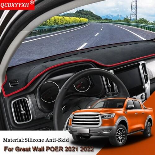 Auto Dashboard Protective Mat Shade Cushion Pad Rose Carpet Mat Cover Accessories For Great Wall Cannon GWM POER Ute 2021 2022