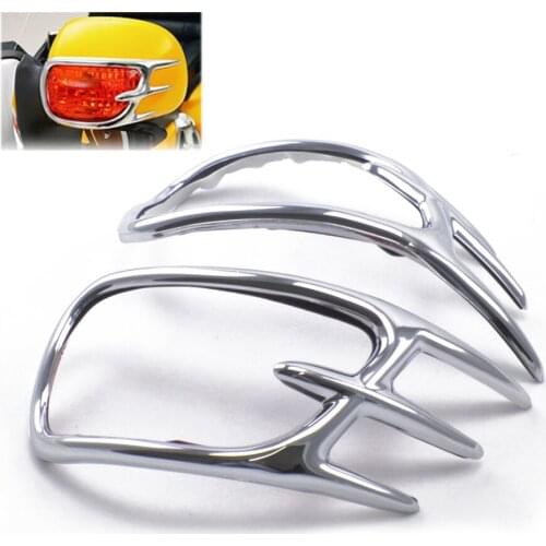 1pair Motorcycle Chrome Turn Signal Lights Decoration Trims For Honda GOLDWING GL1800 2001-2011