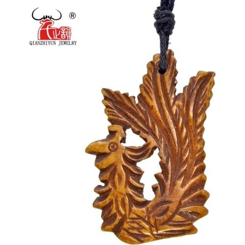 GX117 Handmade Carved Yak phoenix necklace women Tibet pendant Vintage jewelry man necklace