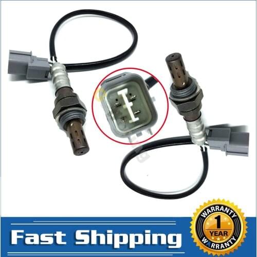 2pcs O2 Oxygen Sensor for 1996 1997 1998 1999 2000 Honda Civic 1.6L D16Y7 Upstream Downstream Front Rear 4 Wires Lambda
