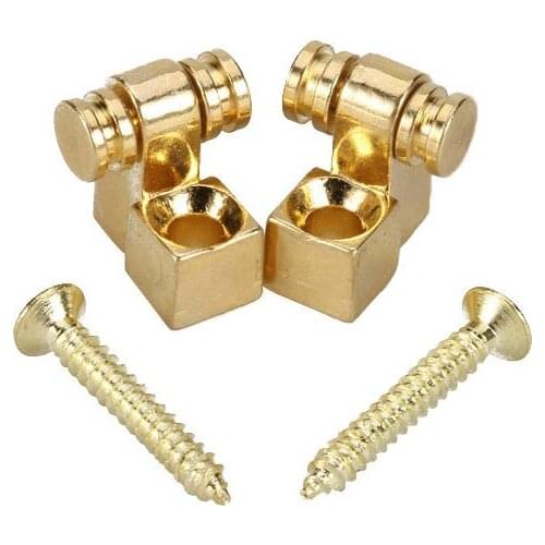 2pcs Golden Roller String Retainer Trees for Electric Guitar Parts Accessories