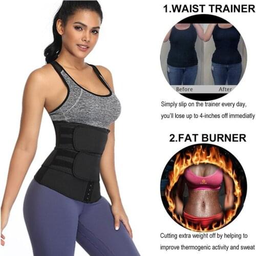 2020 Shaperwear Waist Trainer Neoprene Belt Weight Loss Cincher Body Shaper Tummy Control Strap Slimming Sweat Fat Burning belt