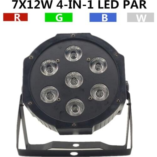 7X12W RGBW led Par light dmx 8CH led wash light professional stage dj equipment disco light