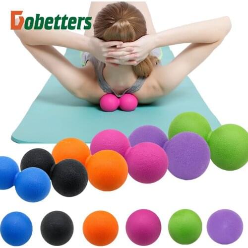 Peanut TPE Massage Ball Body Fascia Relaxation Yoga Exercise Relieve Fitness Balls Pain Muscle Relieve yoga Peanut Ball