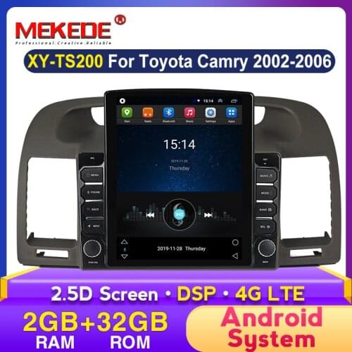 MEKEDE 4G LTE Android 2+32G For Toyota Camry 5 XV 30 2001 - 2006 Car Radio video Multimedia Playe WIFI BT SWC NO 2din 2 din DVD