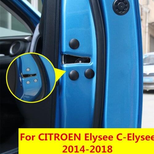 Car Waterproof Door Lock Protective Cover Waterproof and rustproof car styling Accessories For CITROEN Elysee C-Elysee 2014-2018