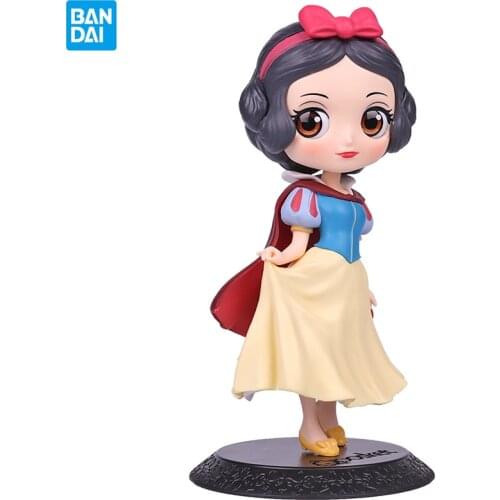 Bandai Snow White Movie Action Characters Q Posket Cute Sweet Cartoon Pvc Model Collectibles Toys Hand-Made Decoration Toy Gift