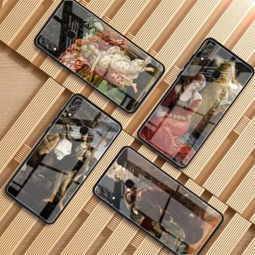 Painting Birth of Venus Tempered Glass Phone Case For Huawei P20 P30 pro P40 lite Mate 20 30 pro lite