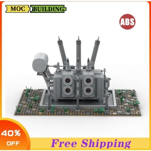 Creators Creativity Kids DIY Brick High Voltage Transformer MOC Building Blocks Model Set Toys For Children Gift