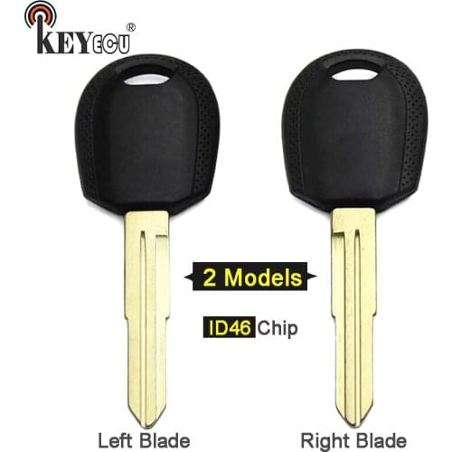 KEYECU PCF7936 ID46 Chip Replacement Transponder Key Fob for Kia Morning Picanto Sportage Sorento Left / Right Blade