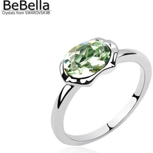 BeBella crystal ring wedding jewelry made with Austrian Crystals from Swarovski color size optional for girls Christmas gift