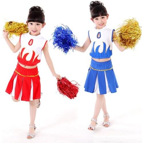 High School Cheerleader Costume Cheer Girls Uniform Party Outfit Tops with Skirt Basketball Team Cheerleaders Dress Uniform 89