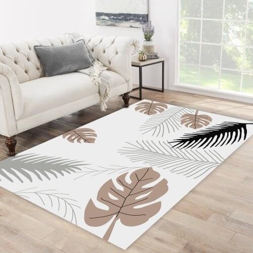 White color leaf tree Yesil brown grey patterned carpet modern carpet rug free shipping soft textured carpet