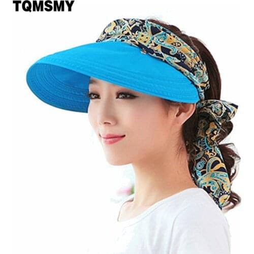 Fashion uv sun hat summer sun hats for women straw hat girls beach organza cap visors caps multipurpose foldable floppy hat