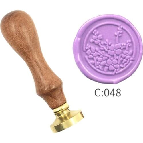 Natural Plant Leaf Wax Stamp Exquisite Paint wood handle,DIY Ancient Seal Retro Stamp,Personalized Stamp Wax Seal High Quality48