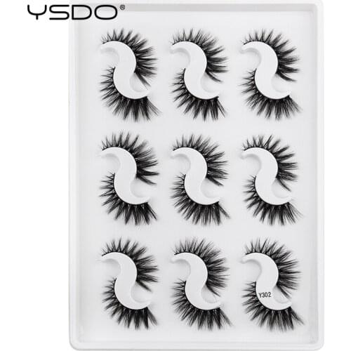 YSDO 3/9Pairs Mink Eyelashes Mink False Lashes Natural 3d Mink Lashes False Eyelashes Full Strip Lashes Cilios Faux Cils Eyelash