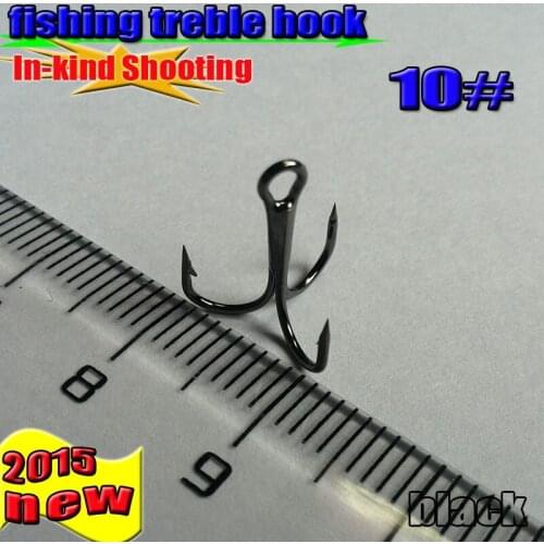 2020NEW size:10# Treble Fishing Hooks quantity:200pcs/lot High Quality size high-carbon steel