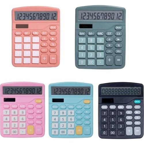 New Durable high-end electronic desktop calculator with 12-digit LCD for office inspection and correction free shipping