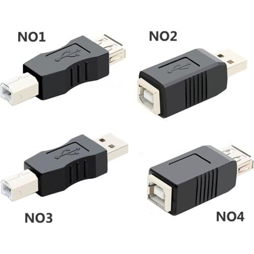 USB2.0 A Male & A Female to B Female printer print converter adapter connector USB 2.0 port retail wholesale USB 2.0 Adapter