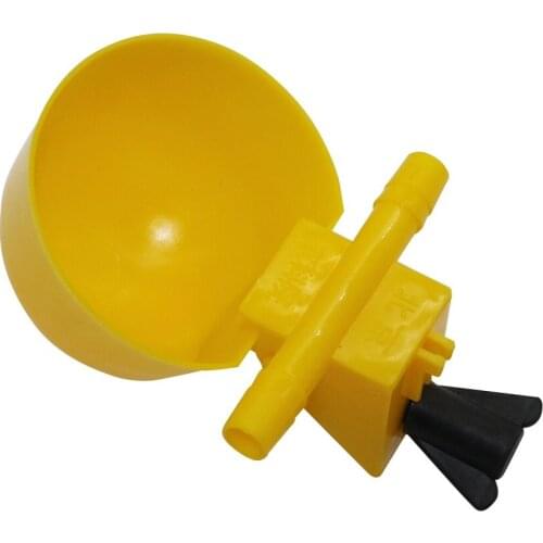 Chicken Drinker Drinking Cups for Chickens Yellow Quail Chicken Waterer Bowl Automatic Poultry Coop Feeder water Drinking Cups