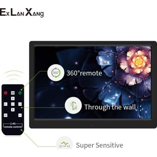 Christmas Gift 15.6 Inch HD Picture Multi-Function Player MP3 MP4 Alarm Clock Digital Photo Frame 2.4G Remote Control