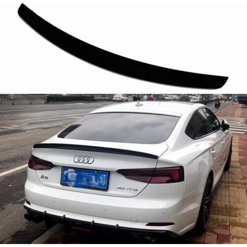 Spoiler For AUDI A5 S5 RS5 B9 Sportback Coupe 2017 2018 2019 2020 2021 Wing Lip Black Spoilers Car Accessories High Quality ABS
