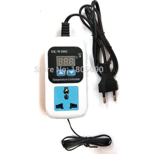 W2001 W2002 AC 110-220V 1500W EU plug Digital socket Thermostat Regulator Temperature Controller Microcomputer Outlet NTC Sensor