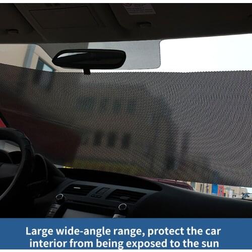 Universal Car Windshield Sunshade Cover Automatic Retractable Sunblind Sun Protection For Car Front Window Windshield Sun Shade