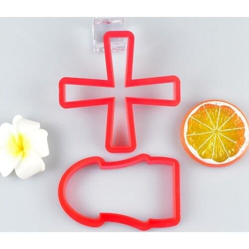 2/3PCS Windmill Ice Cream Shape Cookie Cutter Easy to Clean Plastic DIY Biscuit Cutter Baking Tool Cake Decorating
