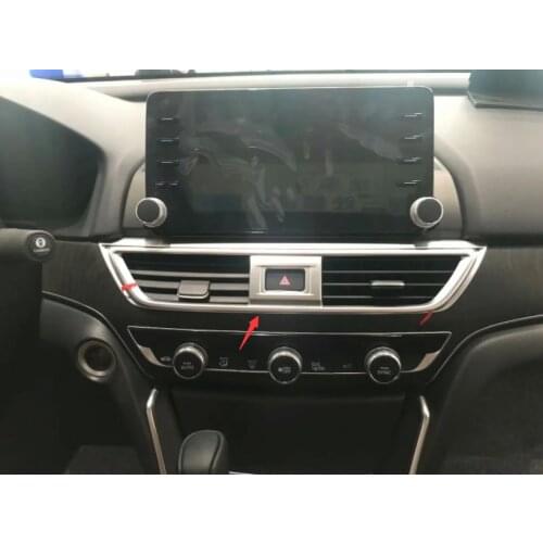 Interior Vent Middle Outlet Trim Air Conditioner Front Cover For 2018-2021 Honda Accord Sedan Decoration Style Frame