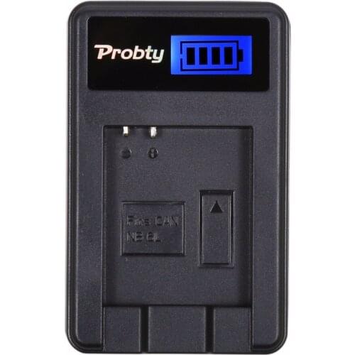 Probty NB-6L NB6L NB 6L LCD USB Charger for Canon PowerShot D10 D20 D30 ELPH 500 HS S90 S95 S120 SD770 IS SD980 IS SD1200 IS