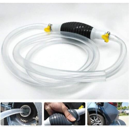 1PC Oil Transfer Car Fuel Pump Petrol Diesel Liquid Manual Pump Syphon Fuel Saver Car Fuel Gas Pump Gasoline Motorcycles Vehicle