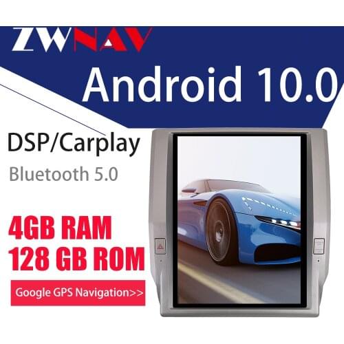 128GTesla Screen Carplay For 2014 2015 2016 2017 Toyota Tundra Android 10 Car Multimedia Player GPS Audio Radio Stereo Head Unit