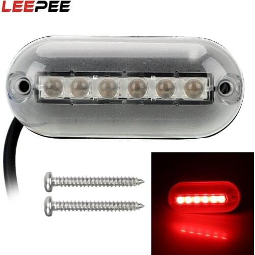 6 LED Auto Decorations Light White/Red/Blue/Green Waterproof Atmosphere Light Car-styling