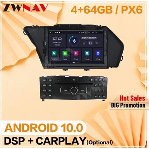 2 din For Mercedes Benz GLK X204 GLK300 GLK350 Android 10 player Auto video audio Radio GPS IPS navigation head unit auto stereo