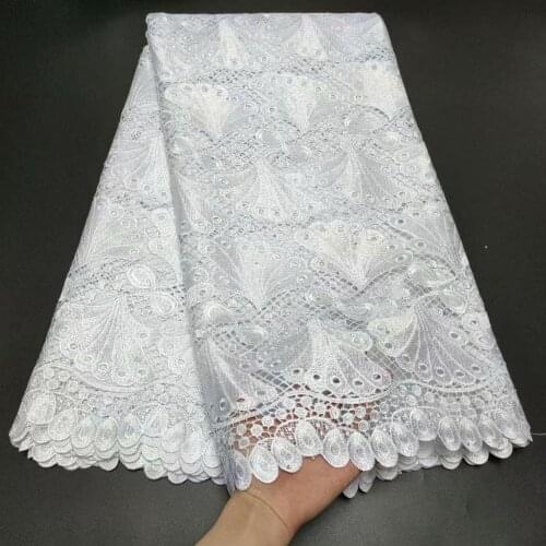 White lace swiss voile lace in switzerland dubai 2020 tissu dentelle nigerian lace fabrics sewing material high quality5yard