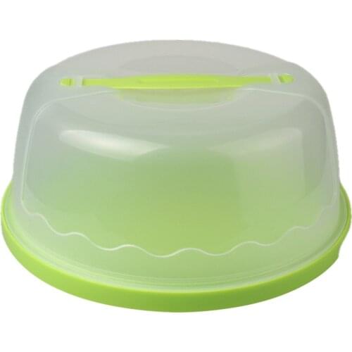Big deal Round Cake Carrier Handheld Plastic Pastry Storage Holder Dessert Container Cover Case Birthday Wedding Party Supplies