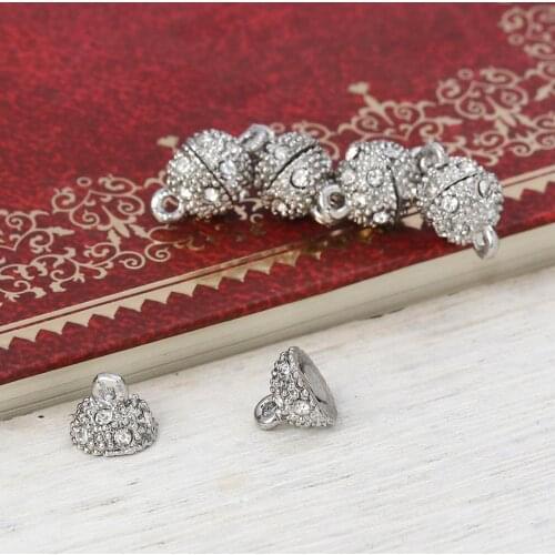 DoreenBeads Fashion Zinc Based Alloy Magnetic Clasps Cylinder Silver Color Stripe Carved Jewelry DIY Findings 18mm x 6mm, 1 Set