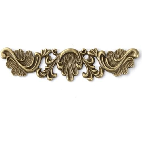 DoreenBeads Zinc Based Alloy Embellishments Rectangle Antique Bronze Filigree DIY Findings 75mm(3") x 18mm( 6/8"), 1 Piece