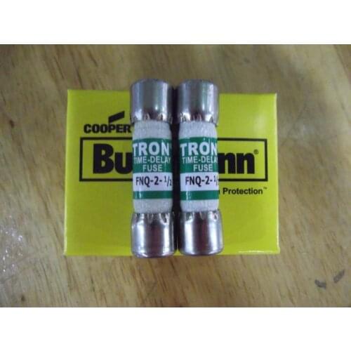FNQ 2 1/2 delay fuse fuse ceramic 10X38 genuine US BUSSMANN 2.5A500V