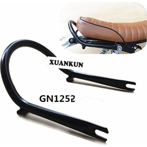 GN125 Motorcycle Retro Modified Rear Wing U-shaped Tube Rear Wing Armrest Tail Rack Shelf