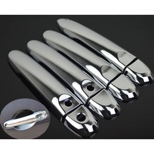 For Nissan Note E12 / Versa / Tiida 2013 - 2019 Nissan March Micra 2010 - 2016 Chrome Car Door Handle Cover Car Accessories