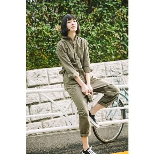 Meimei homemade YUTU&MM Vintage Army Green Coveralls Workwear Boiler Suit Jumpsuit Onesie XS S M L Same style for men and women