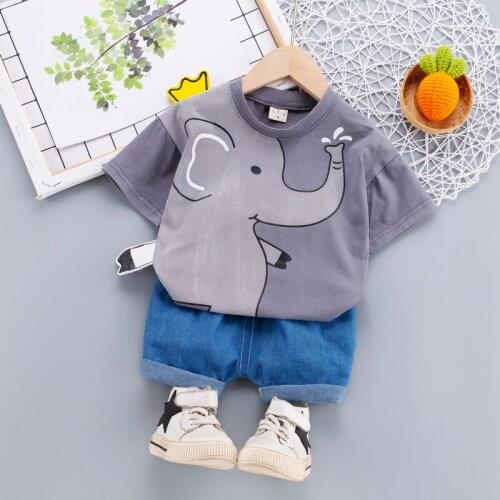 2021 New Summer Boys/Girls Clothing Sets Kids Clothes Cartoon Cotton T-shirt+Shorts 2pc Casual Toddler Boys/Girls Suits Outfits
