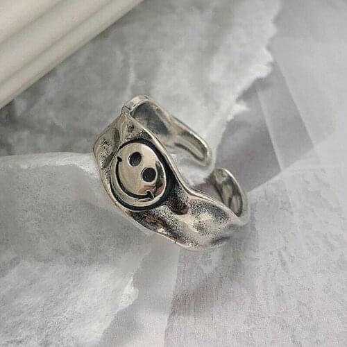 Korean Charms Irregular Opening Rings For Women Metal Star Belt Geometric Rings Gossip Girl 90s Style Jewelry Friends Gifts New